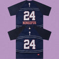Trapstar "NONEOFUS" Raglan Football Jersey - Navy/White