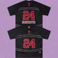 Trapstar "NONEOFUS" Raglan Football Jersey - Black/Red