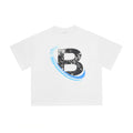 Billionaire Studios Orbiting Blue Arc Letter "B" T-Shirt - White